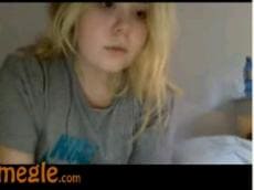Chubby blonde masturbates on Omegle, stickam videos 