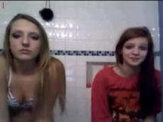 Two sexy girls flashing on live cam chat, stickam videos 