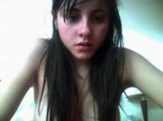 Busty teen strip on cam and showing butt hole, stickam videos 
