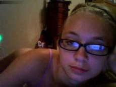 Lovely teen rubbing pussy on Skype, stickam videos 