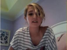 Teen flashing boobs on webcam