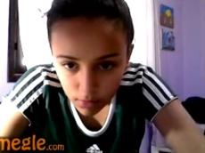 Latina cutie flashing on Omegle, stickam videos 