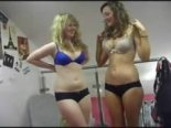 Two self shot girls get naked