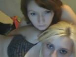 Webcam group sex - two girl with one guy
