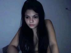 Long webcam video with latina teen