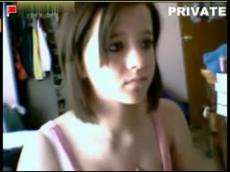 Beautiful girl stripping on Stickam