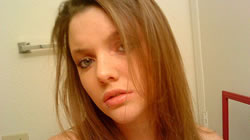 Beautiful brunette rubbing wet pussy