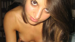 Skinny girl with big eyes loves blowjob