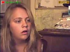 Chubby blonde fast bates on Stickam