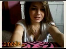 Omegle teen flashing her big tits