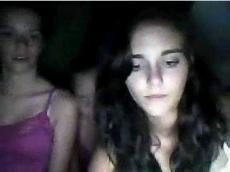 Three teens flashing on live cam