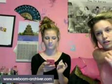 Two 18yo girls strip on Chatroulette