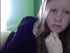 Scandinavian teen gets naked on Chatroulette