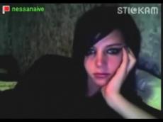 Nessa strip and masturbates on Stickam