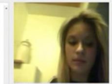 Chatroulette blonde girl teasing and bates